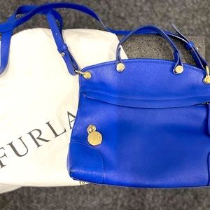 Furla Blue Leather Purse